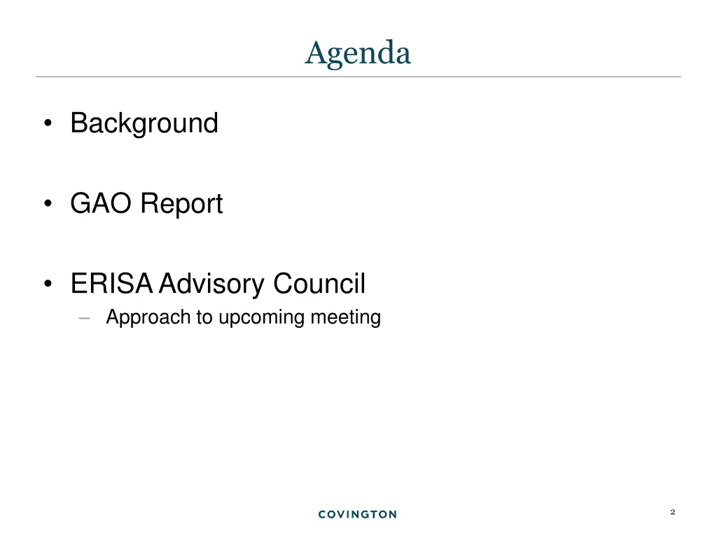 agenda