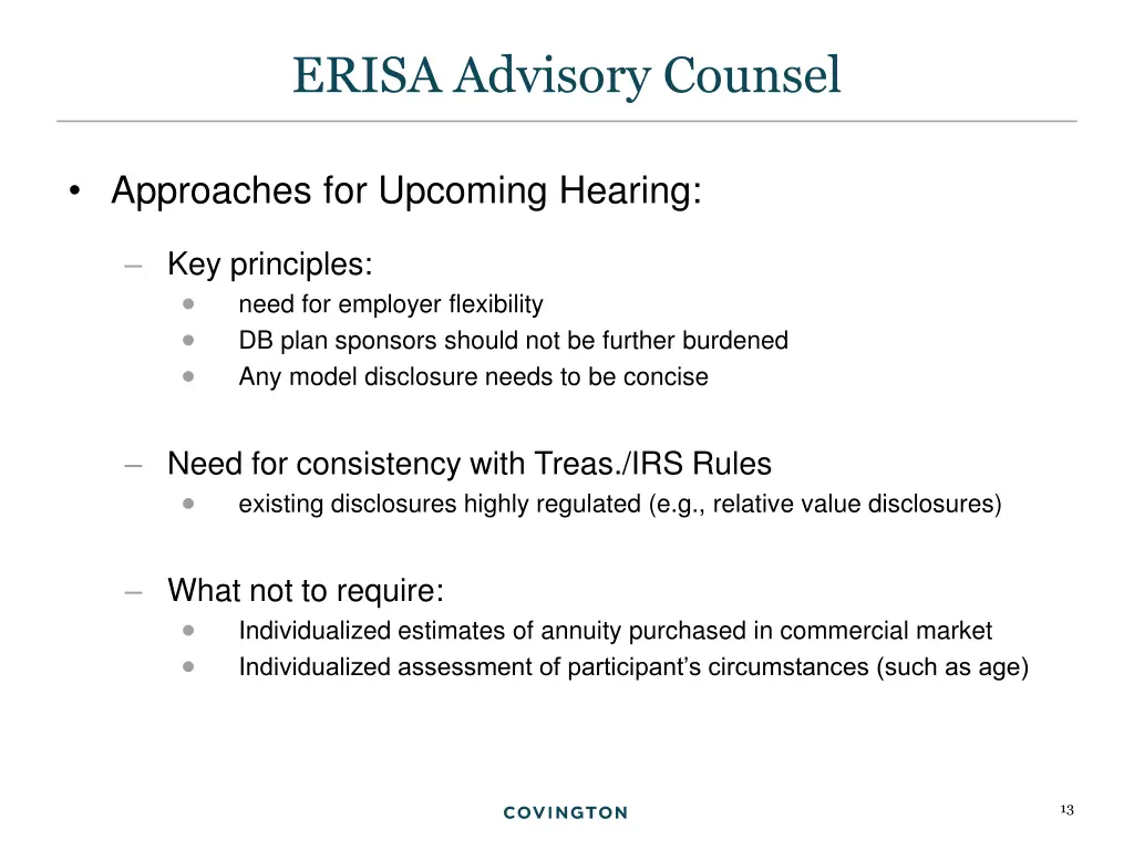 erisa advisory counsel 3
