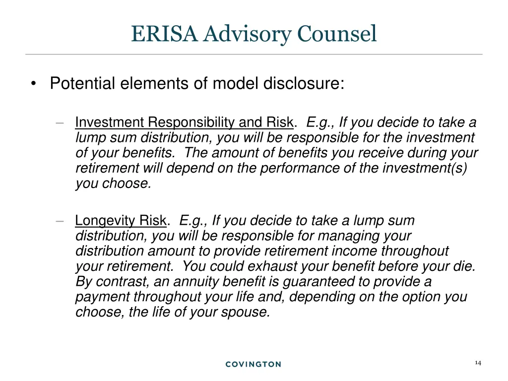 erisa advisory counsel 4