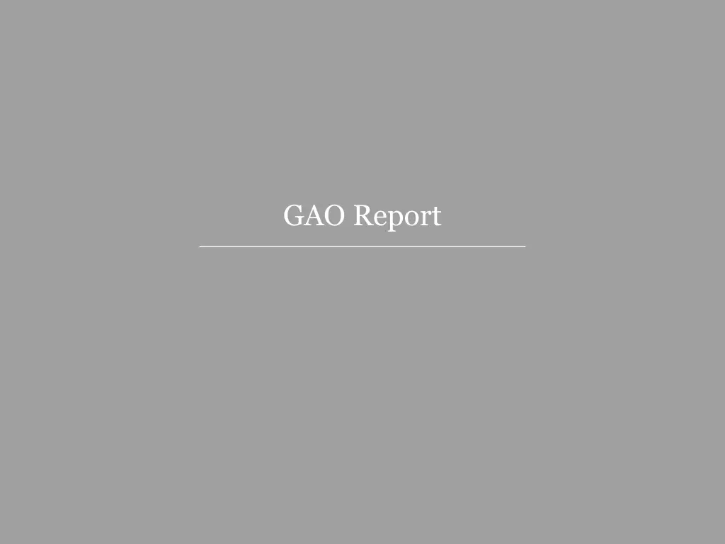 gao report