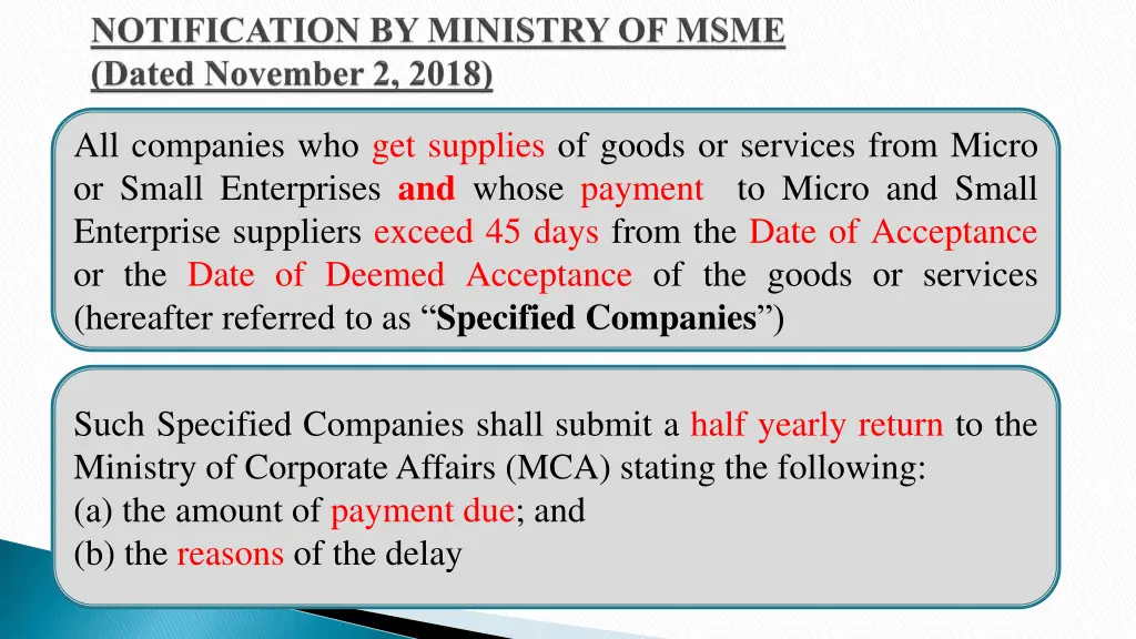 all companies who get supplies of goods