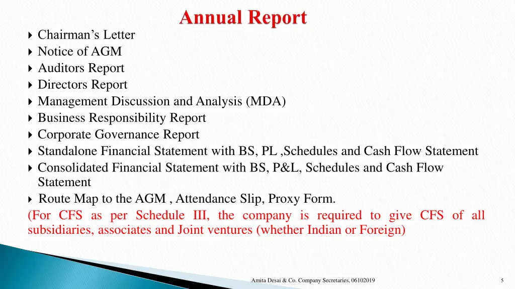 chairman s letter notice of agm auditors report