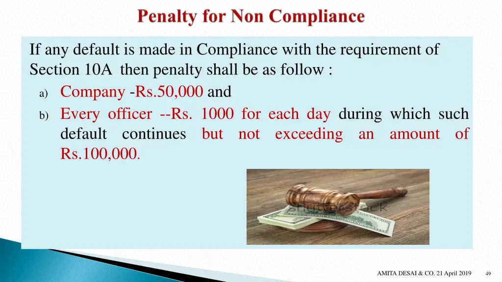 if any default is made in compliance with