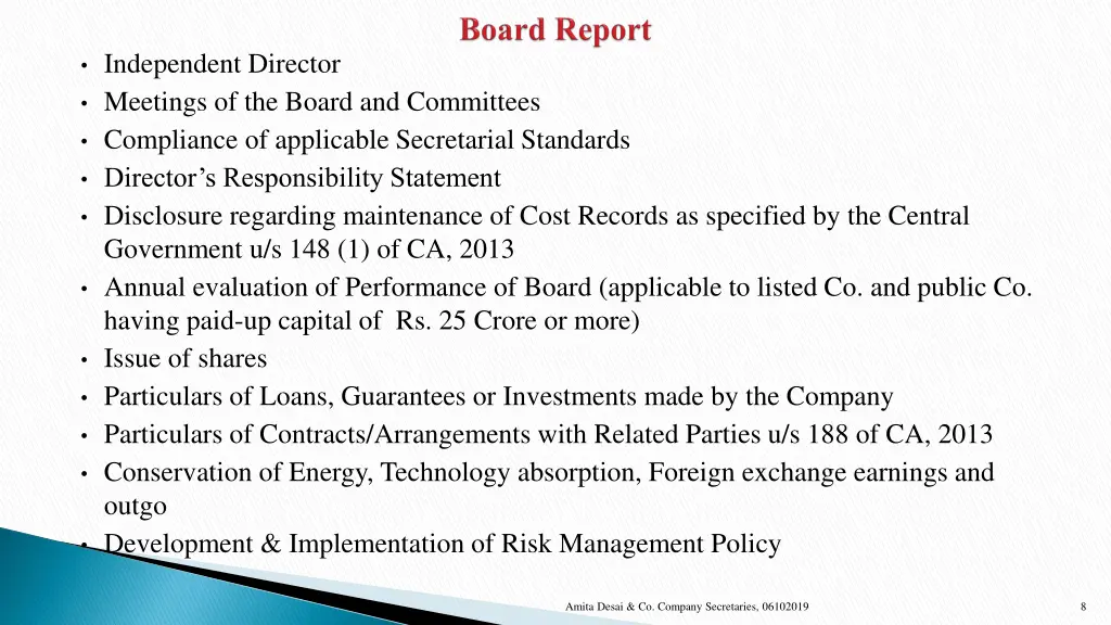 independent director meetings of the board