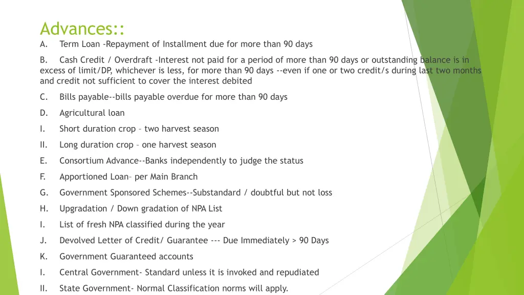 advances a term loan repayment of installment