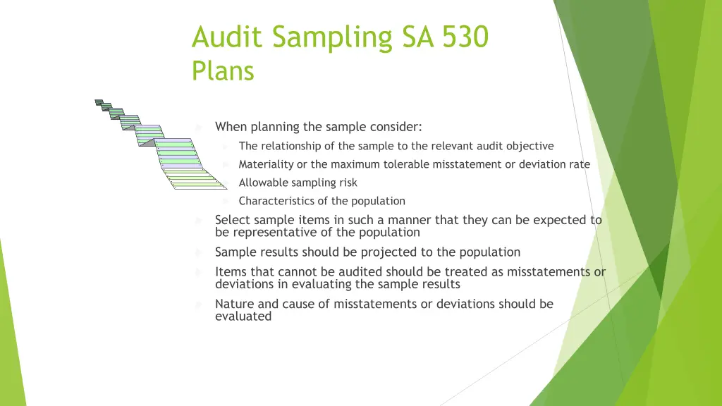 audit sampling sa 530 plans