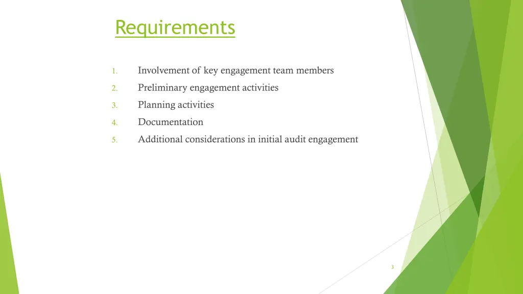 requirements