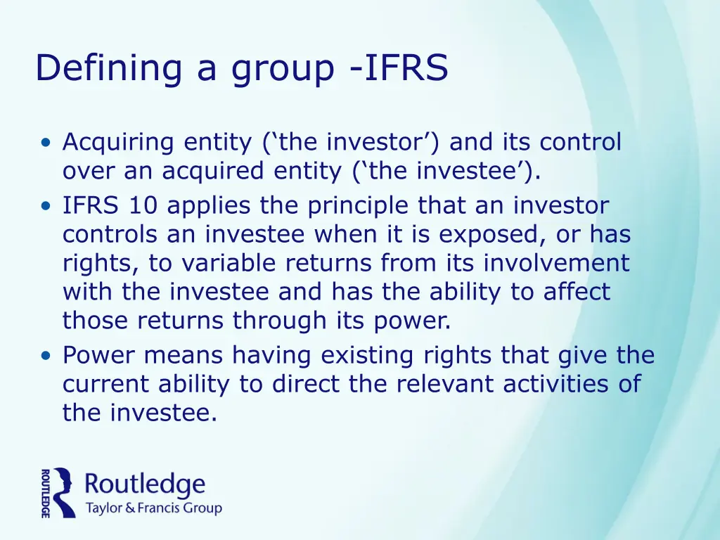 defining a group ifrs