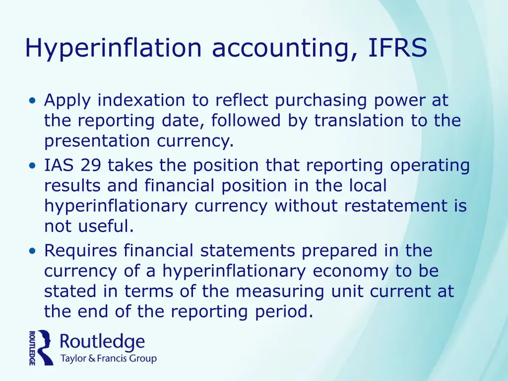 hyperinflation accounting ifrs