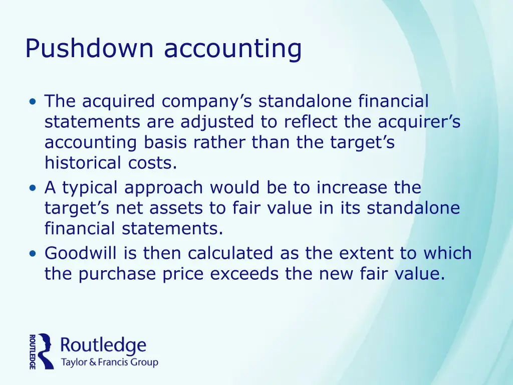 pushdown accounting