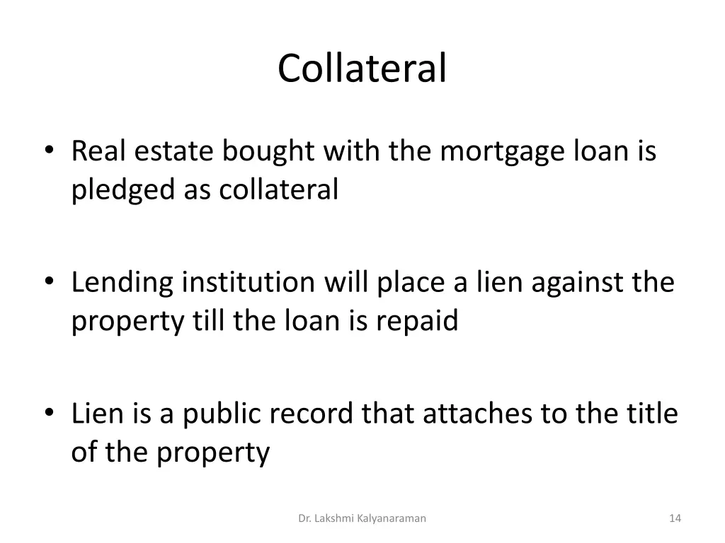 collateral