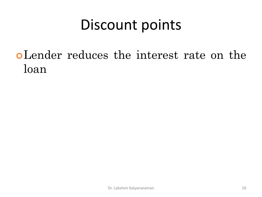 discount points 1