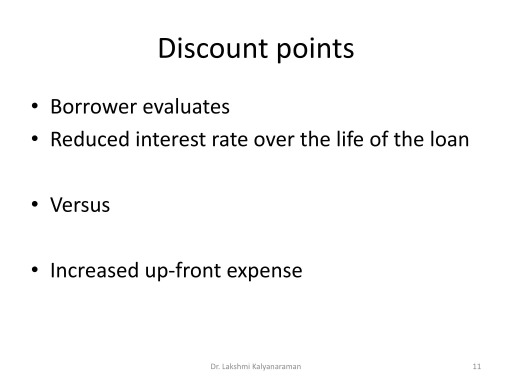 discount points 2