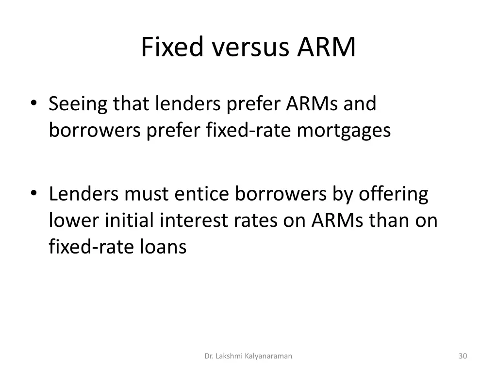 fixed versus arm 3