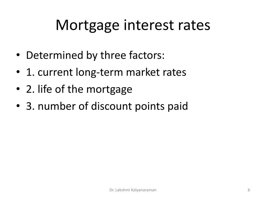 mortgage interest rates