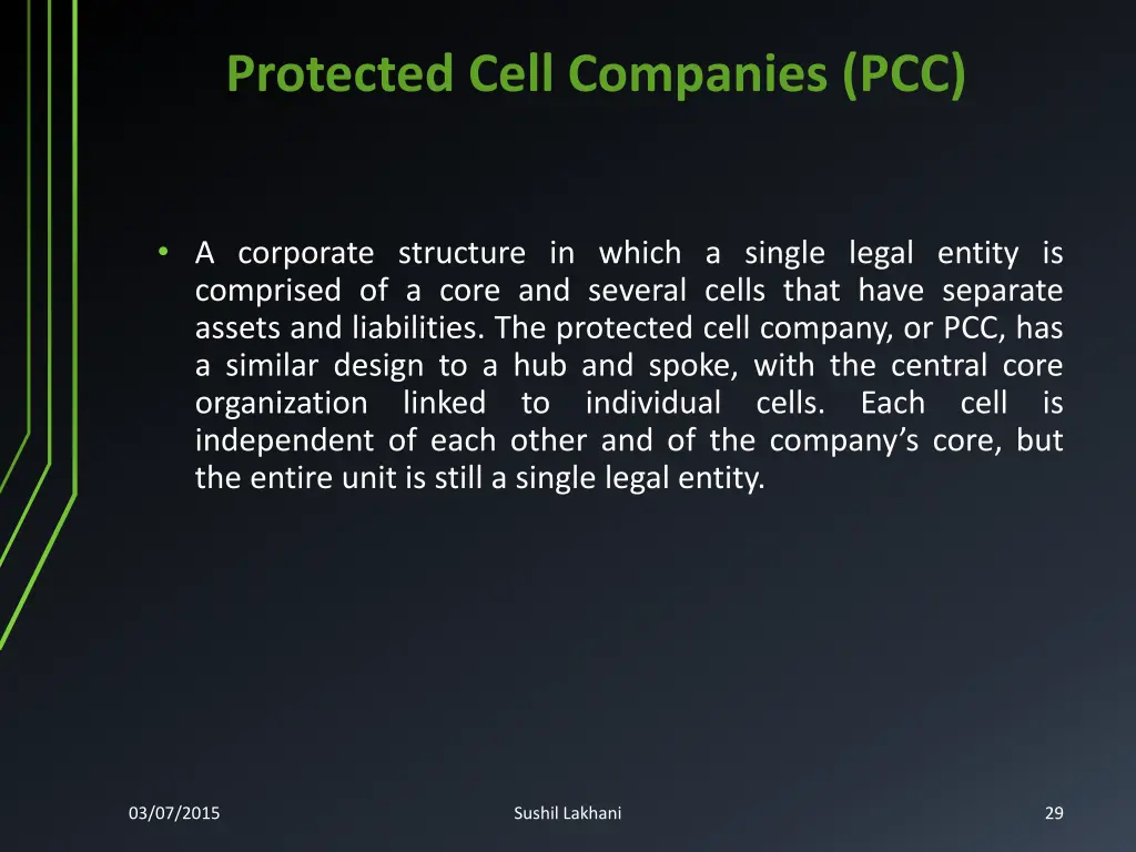 protected cell companies pcc