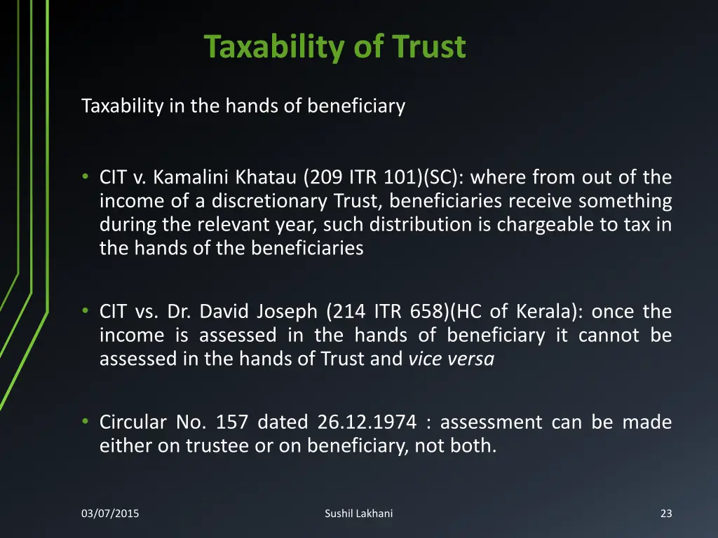 taxability of trust 1