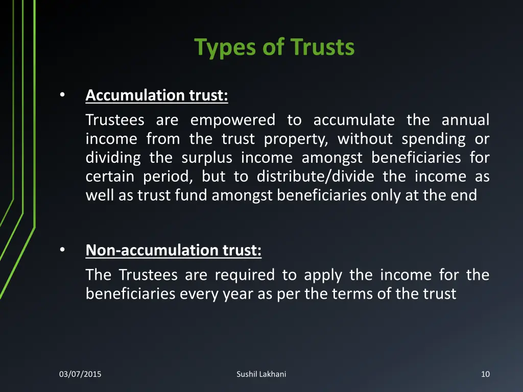 types of trusts 1