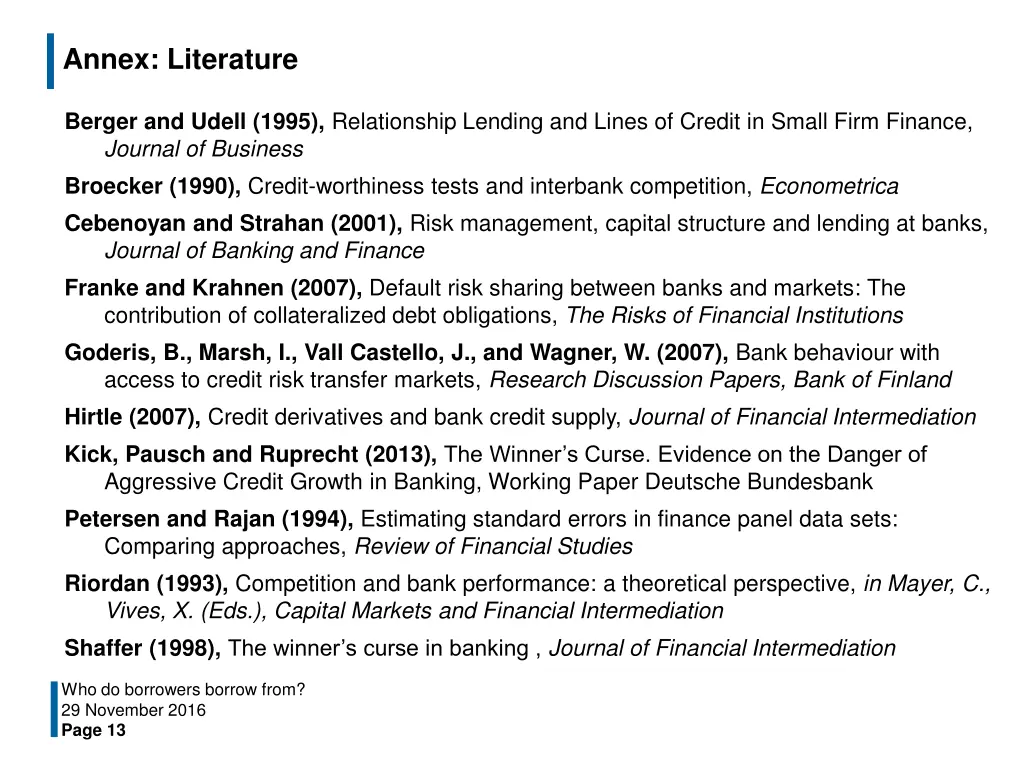 annex literature