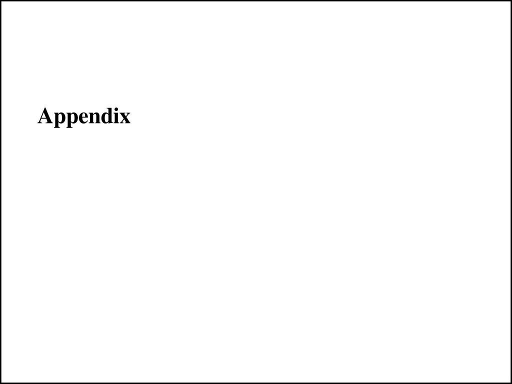 appendix