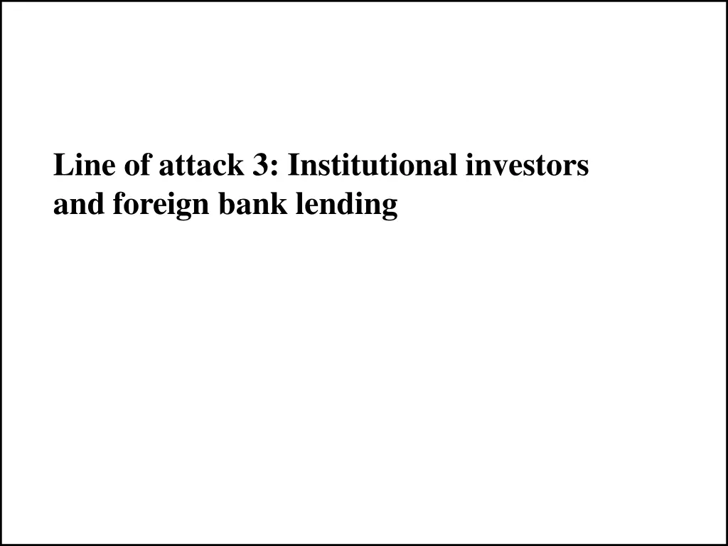 line of attack 3 institutional investors