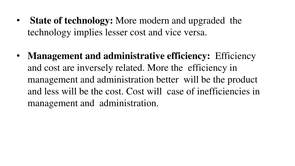 state of technology more modern and upgraded