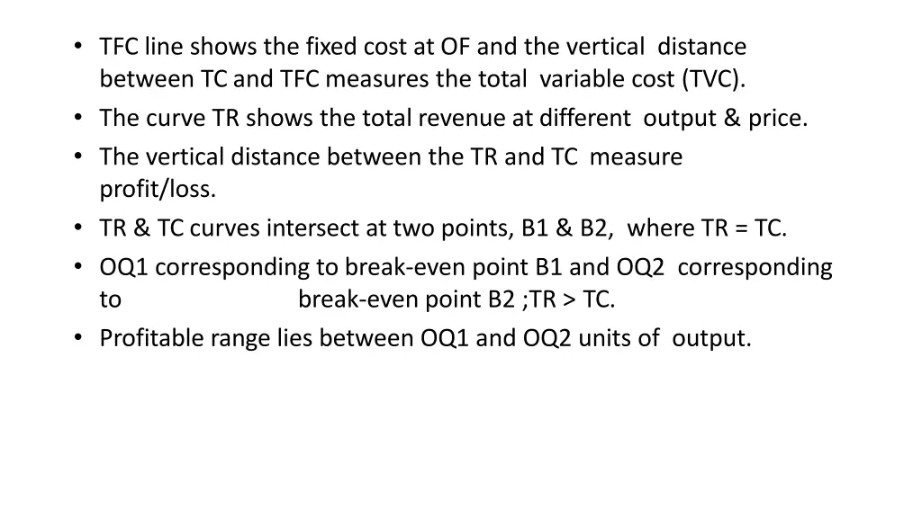 tfc line shows the fixed cost
