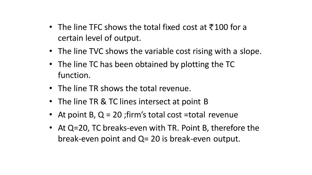 the line tfc shows the total fixed cost
