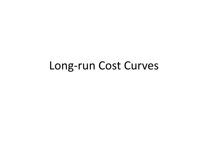 long run cost curves