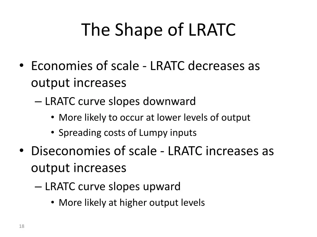 the shape of lratc