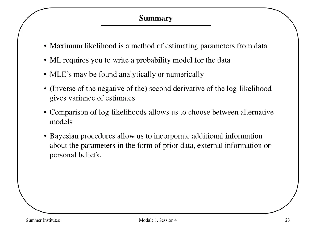 summary