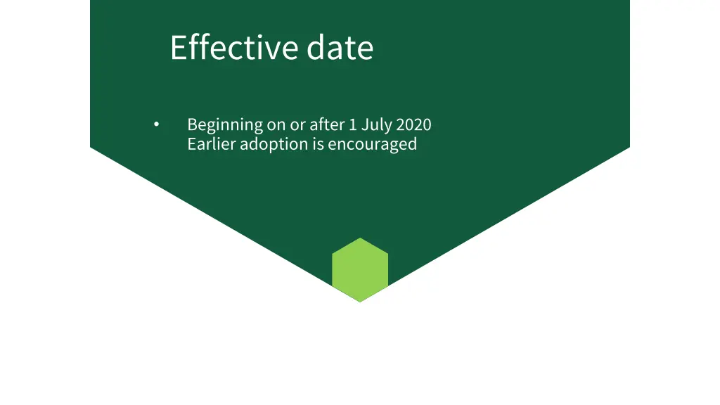 effective date