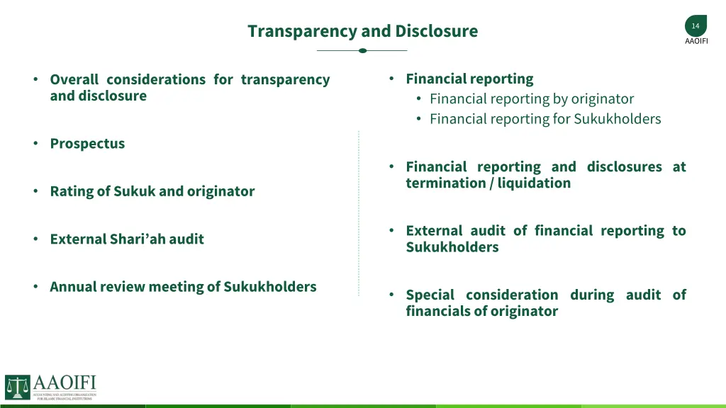 transparency and disclosure