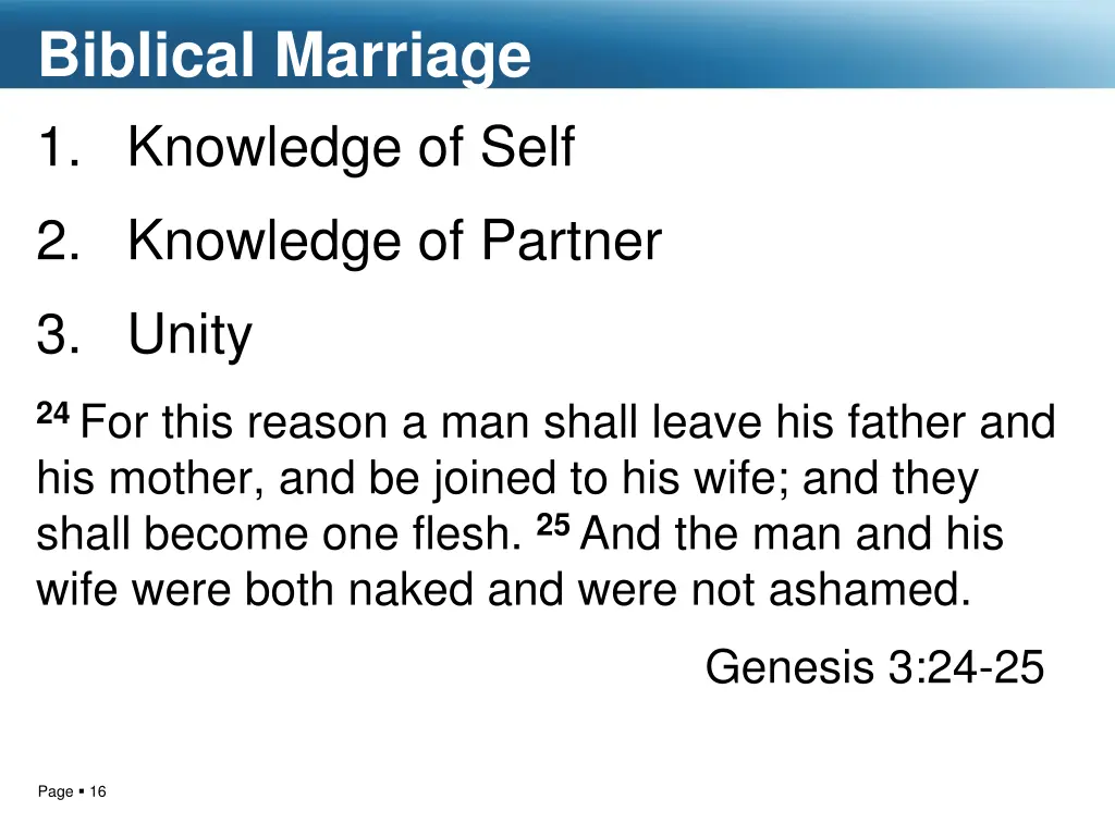 biblical marriage 1 knowledge of self 1