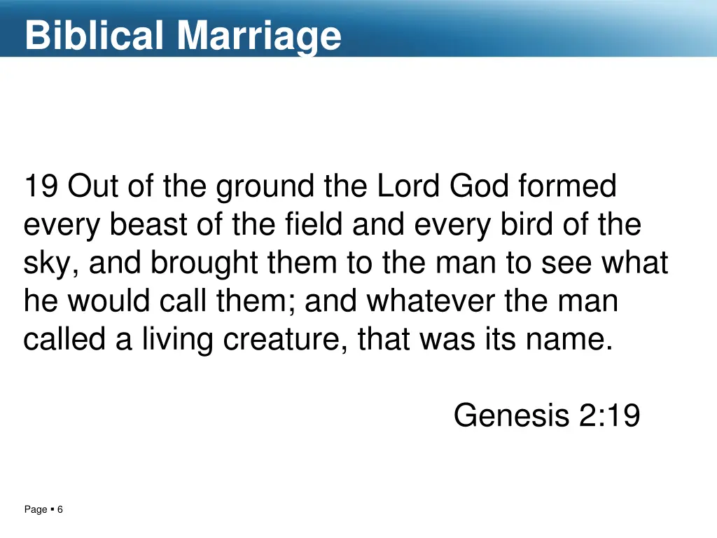 biblical marriage 1