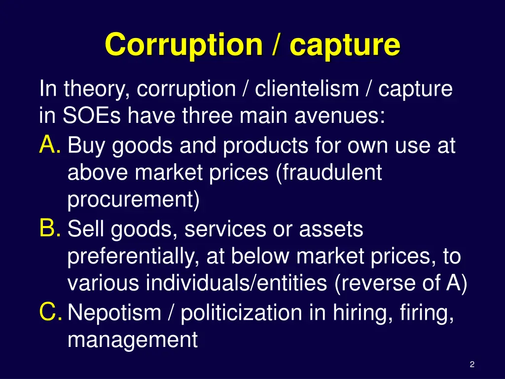 corruption capture