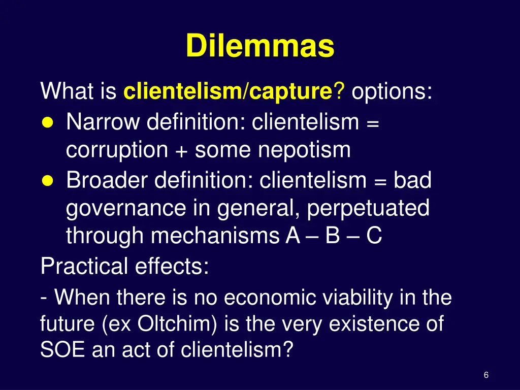 dilemmas