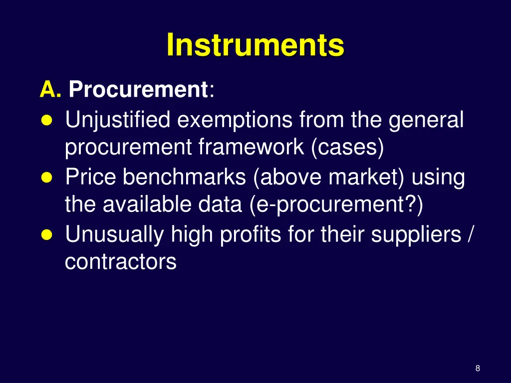 instruments