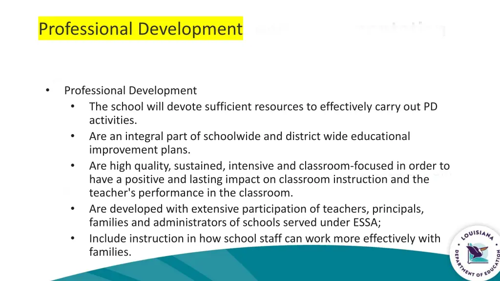 professional development