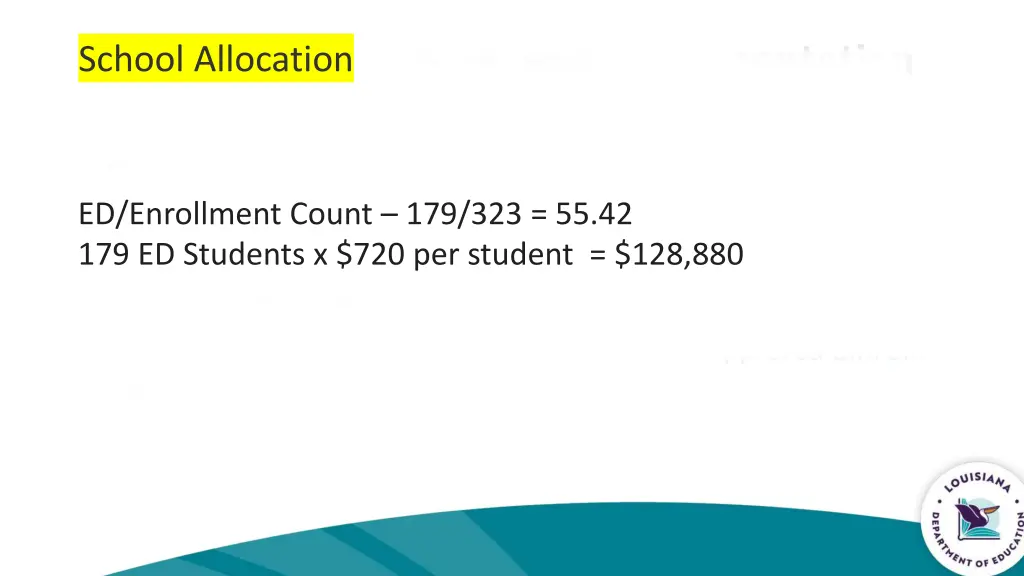 school allocation