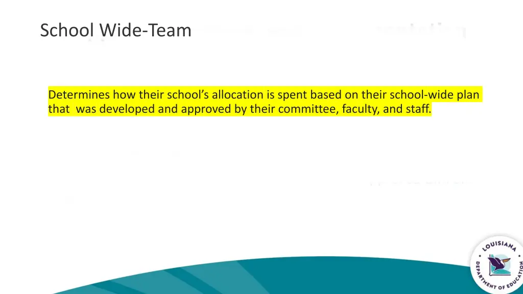 school wide team