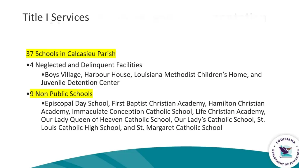 title i services