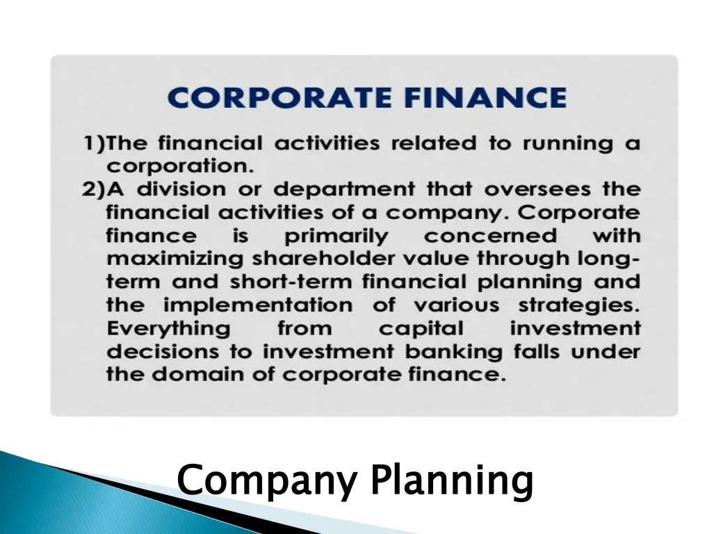 company planning