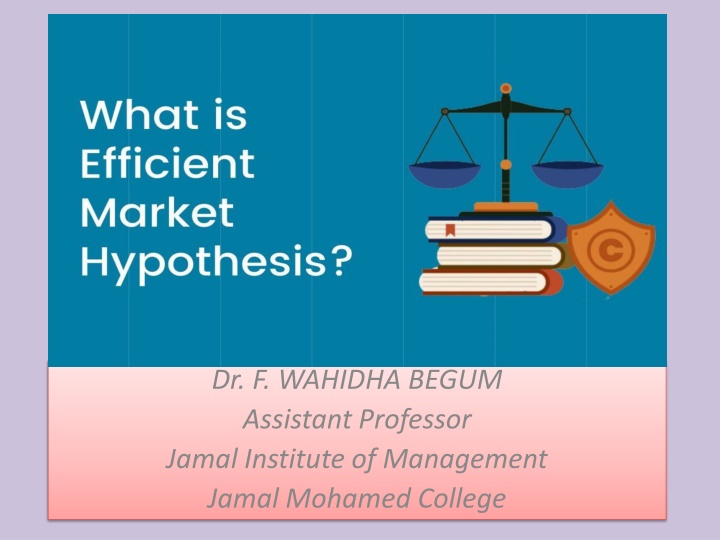 dr f wahidha begum assistant professor jamal