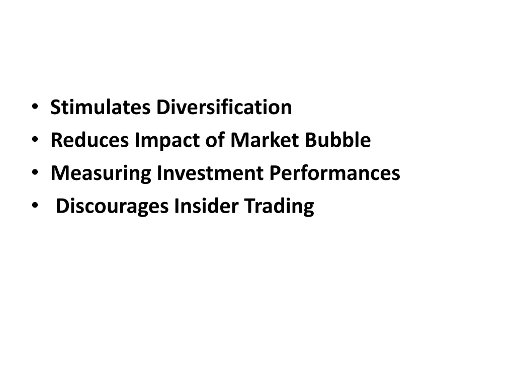 stimulates diversification reduces impact