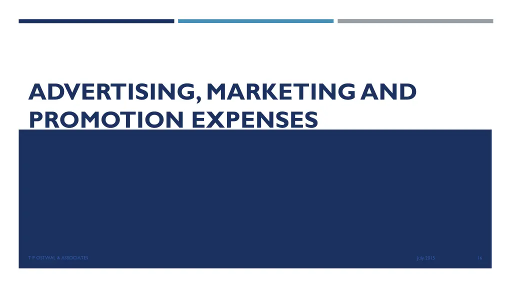 advertising marketing and promotion expenses