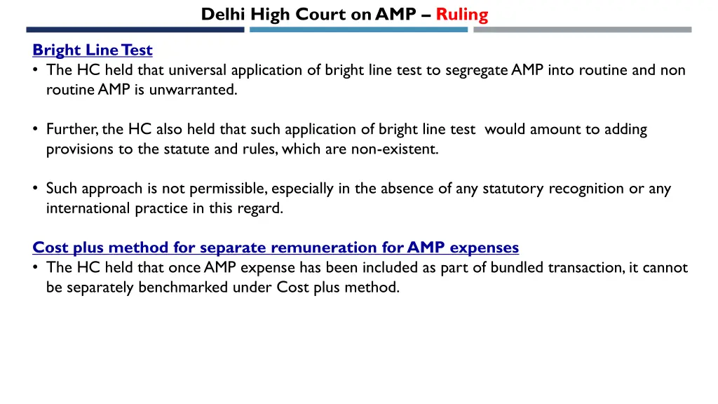 delhi high court on amp ruling 2