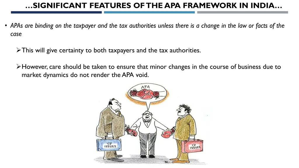 significant features of the apa framework in india 2