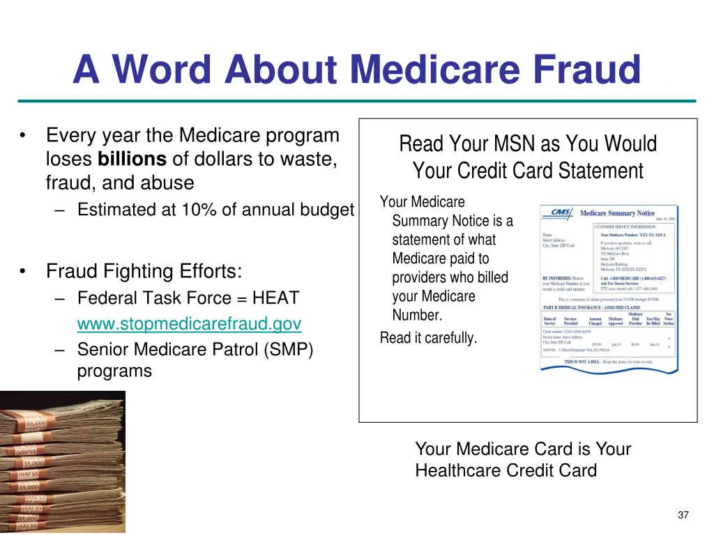 a word about medicare fraud