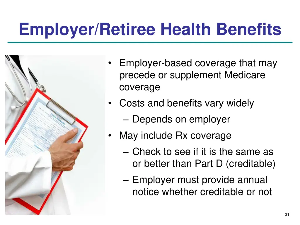 employer retiree health benefits